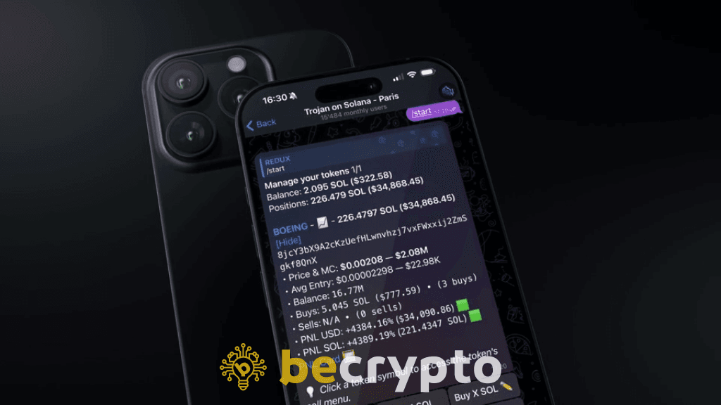Trojan on Solana UI